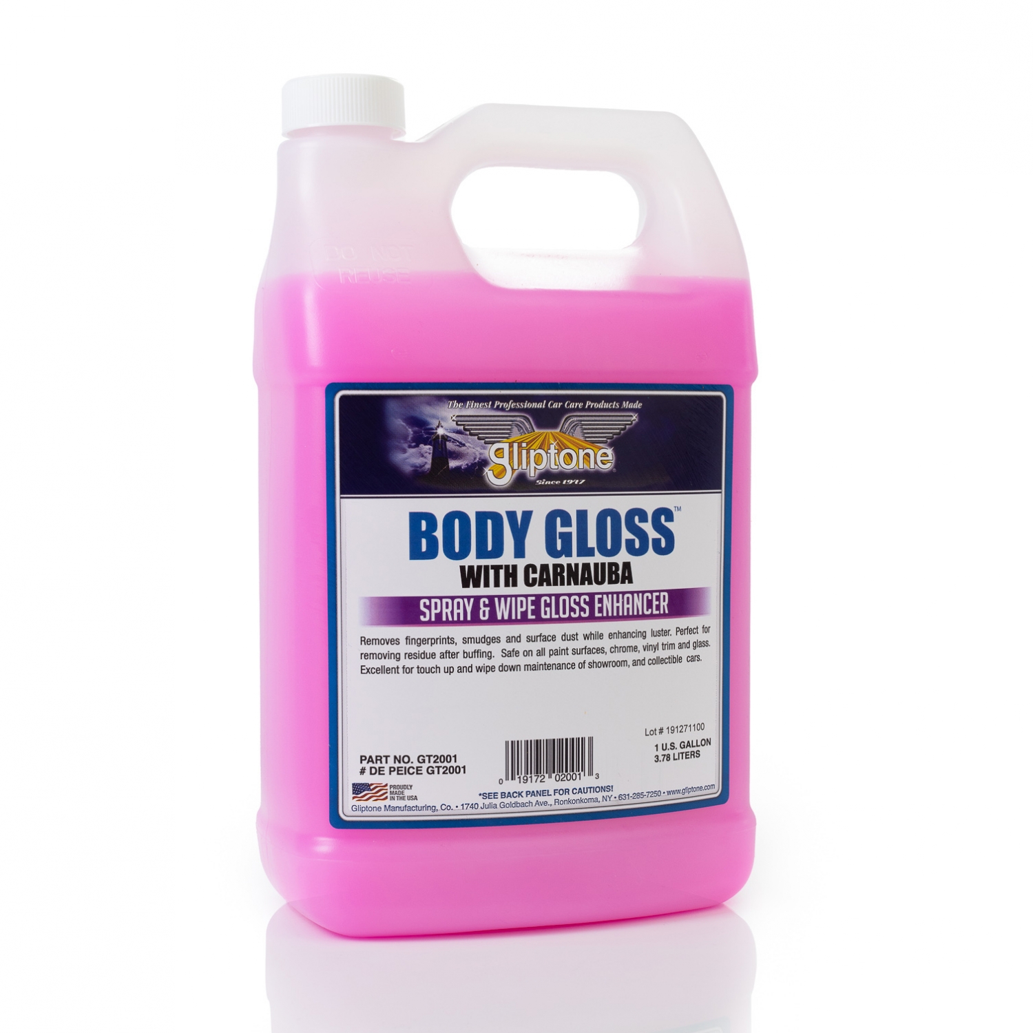 Body Gloss Carnauba (SpraynWipe) Gliptone Europe
