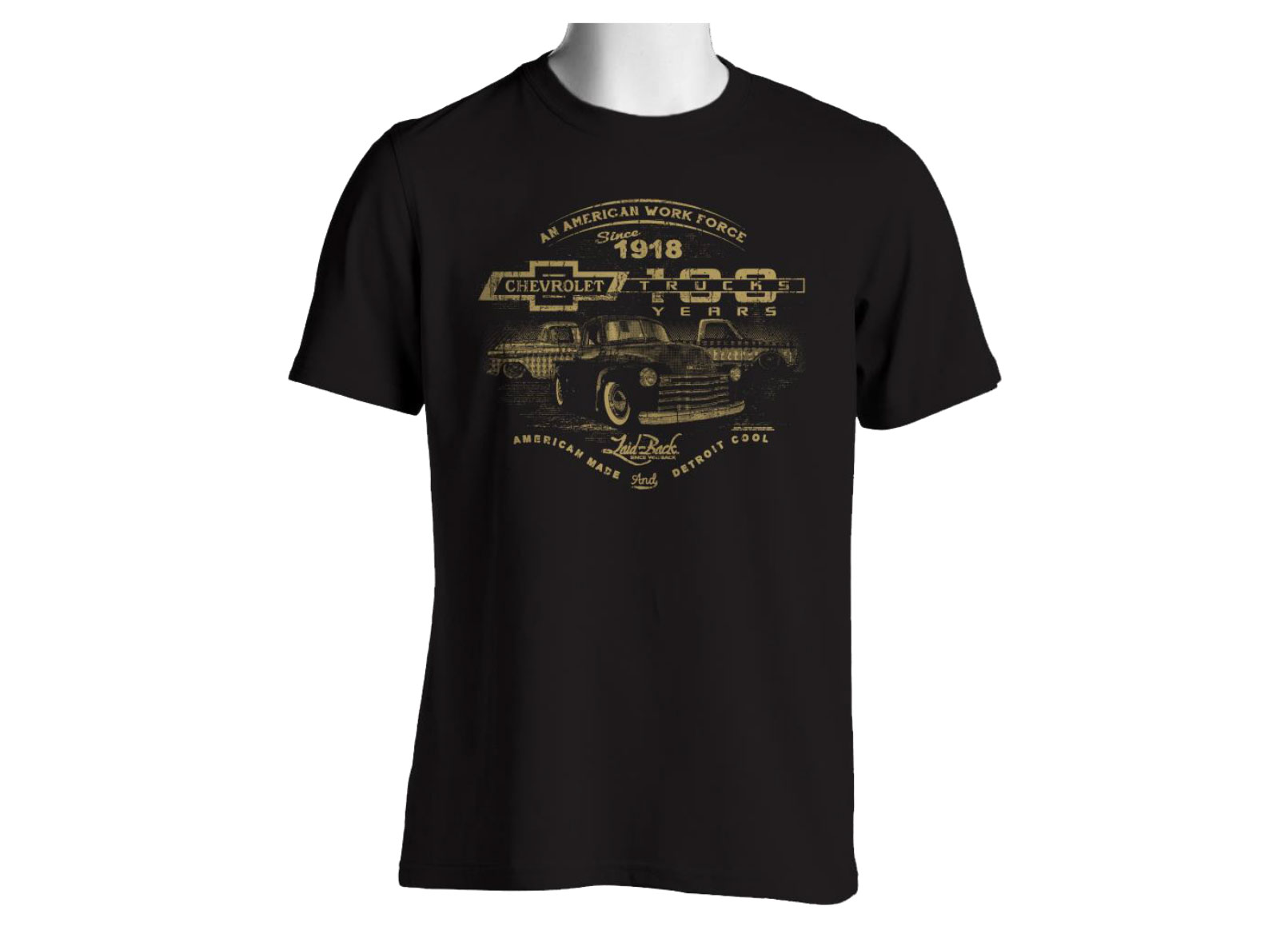 BURLY CHEVY TRUCK - Laid-Back USA T-Shirt - Gliptone Europe
