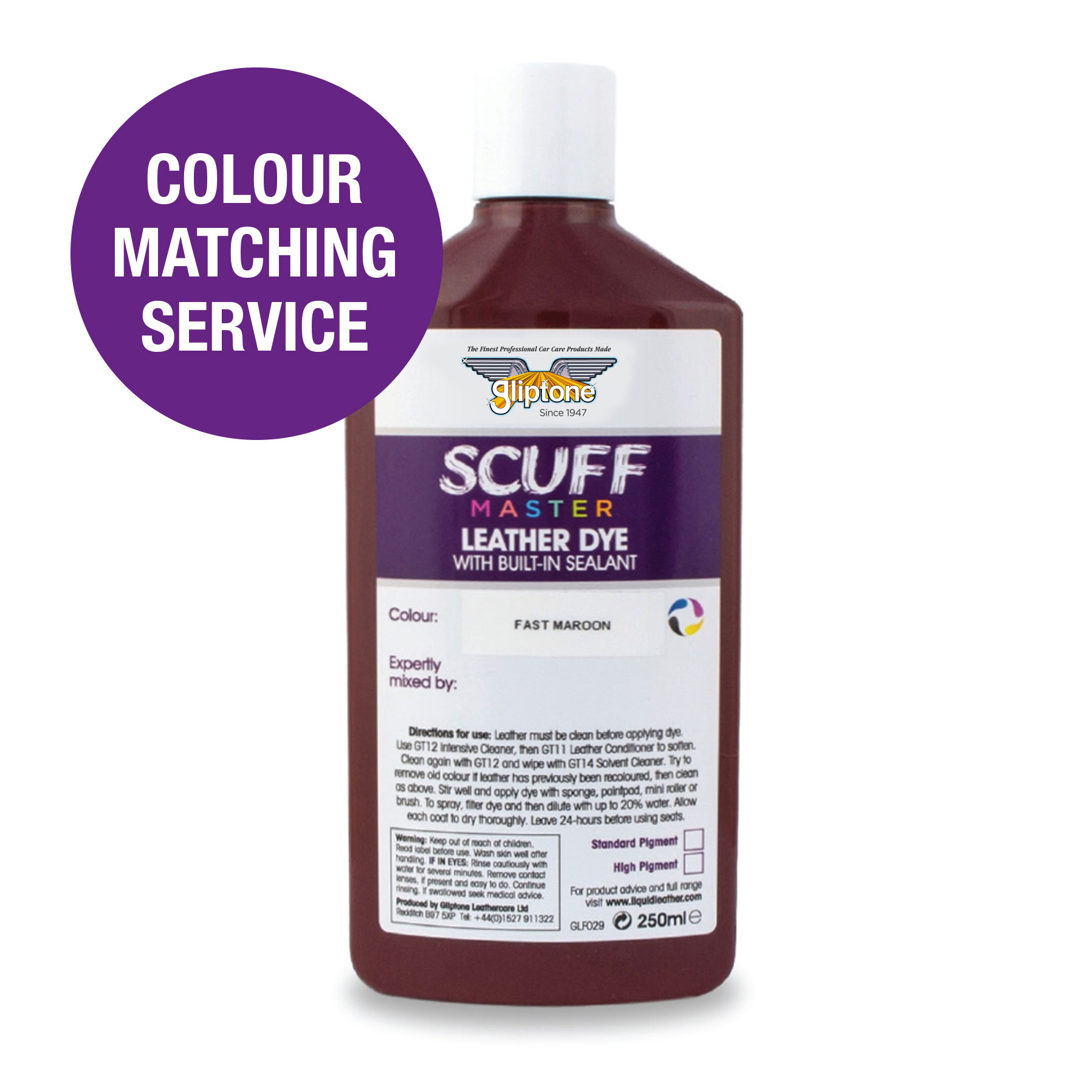 Leather Dye Paint Claret – buy in UK online shop –HD Chemicals LTD